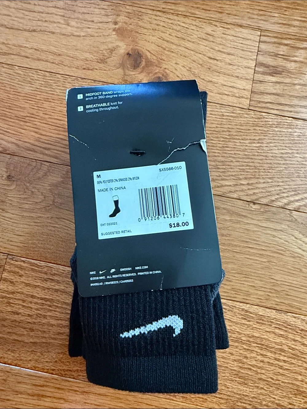 Nike Everyday Max - Cushioned Crew Athletic Socks - Black